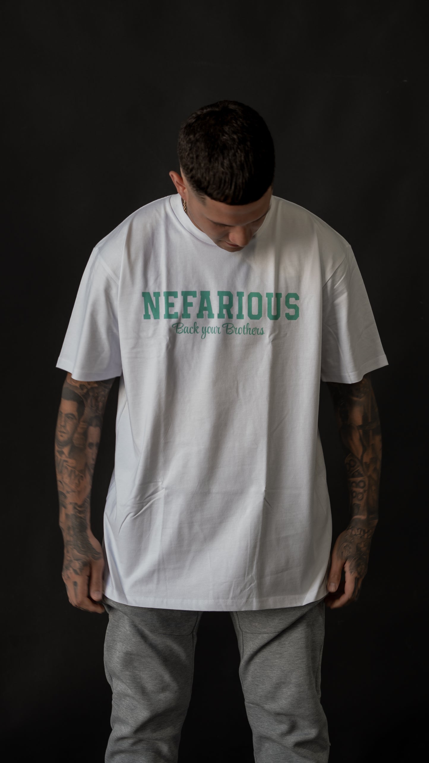 BACK YOUR BROTHERS - WHITE & LAGOON