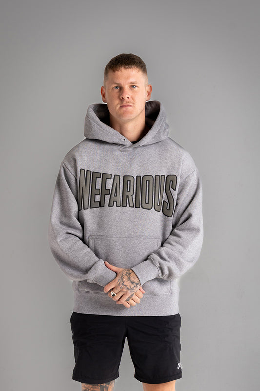 NEFARIOUS GREY HEAVY HOOD